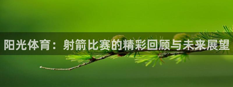 哈哈体育：阳光体育：射箭比赛的精彩回顾与未来展望